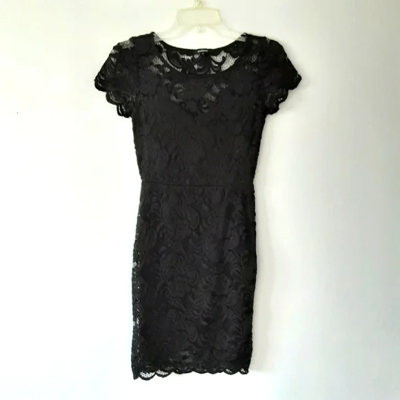 chinese dress ladies Black Lace Cut Out Mini Dress main image 0